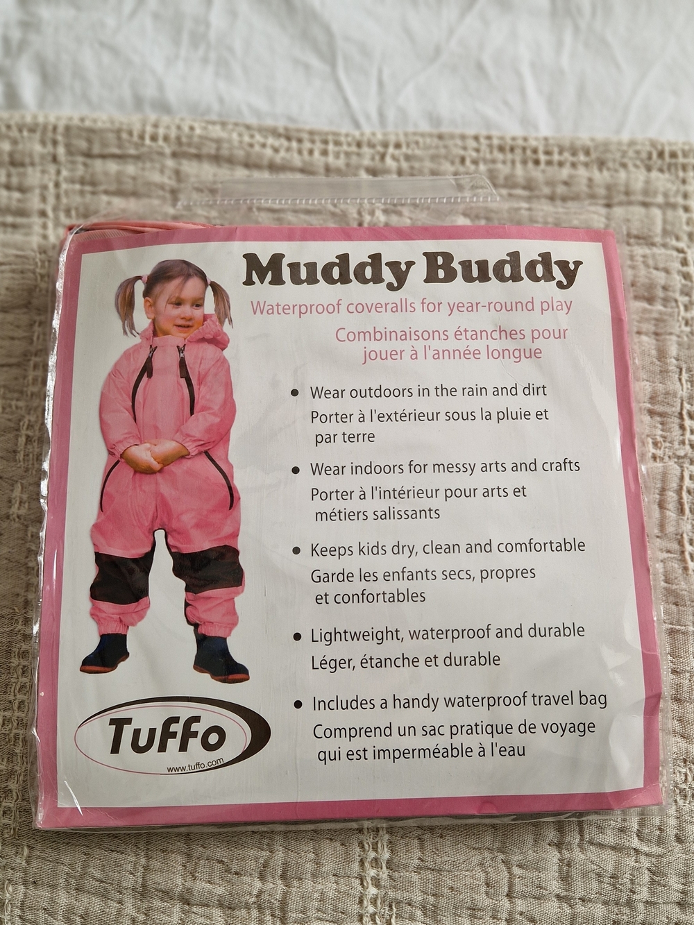 Muddy Buddy Kids Waterproof Bib Coverall - Pink